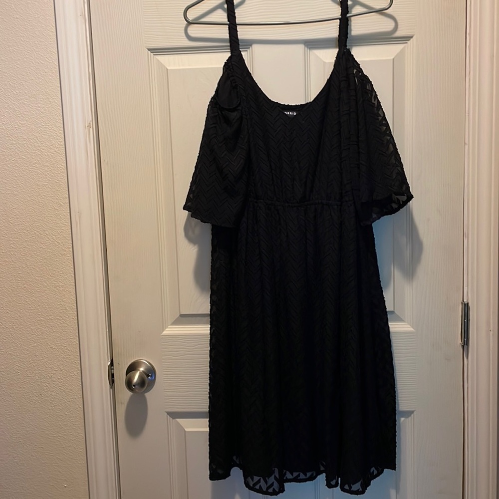 Black off the shoulders dress